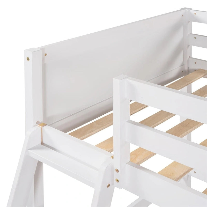 Letto a soppalco singolo Merax in legno massello con scaletta