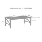 Set divano da esterni Crosley Kaplan 3 pezzi - 119 L x 68,5 P x 32 H