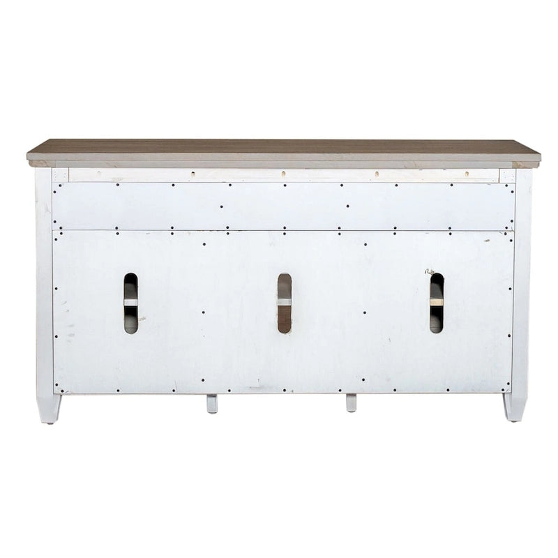 Mobile TV da 56 pollici Heartland Antique White Tobacco con finitura a piastrelle