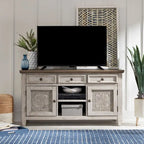 Mobile TV da 56 pollici Heartland Antique White Tobacco con finitura a piastrelle