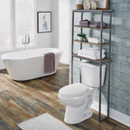 Mobiletto Barnside Gray sopra il WC con ripiani regolabili di Homestyles - N/A