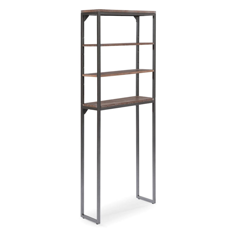 Mobiletto Barnside Gray sopra il WC con ripiani regolabili di Homestyles - N/A