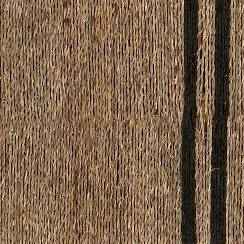 Panca di transizione SEI Furniture Gainford in fibra intrecciata nera
