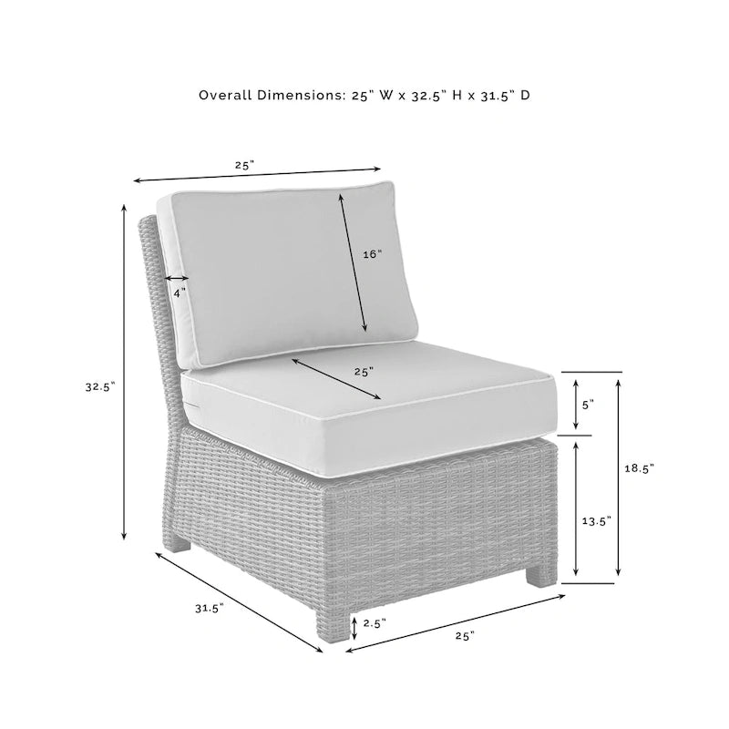 Set di 3 sedie da esterno in vimini Crosley Bradenton - Marrone anticato