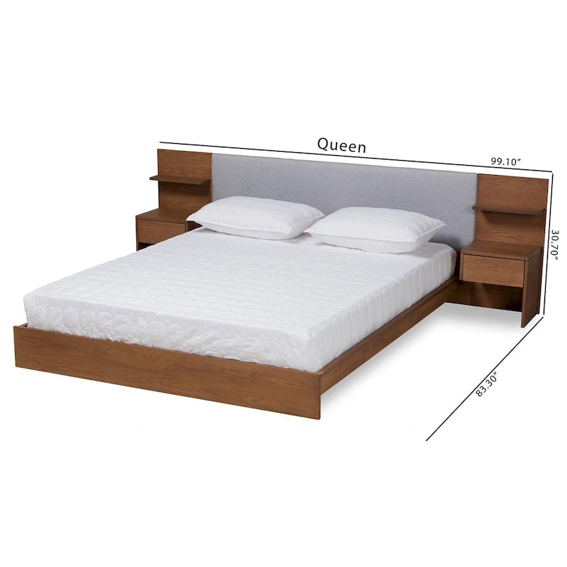 Letto contenitore Sami Modern and Contemporary con comodini integrati