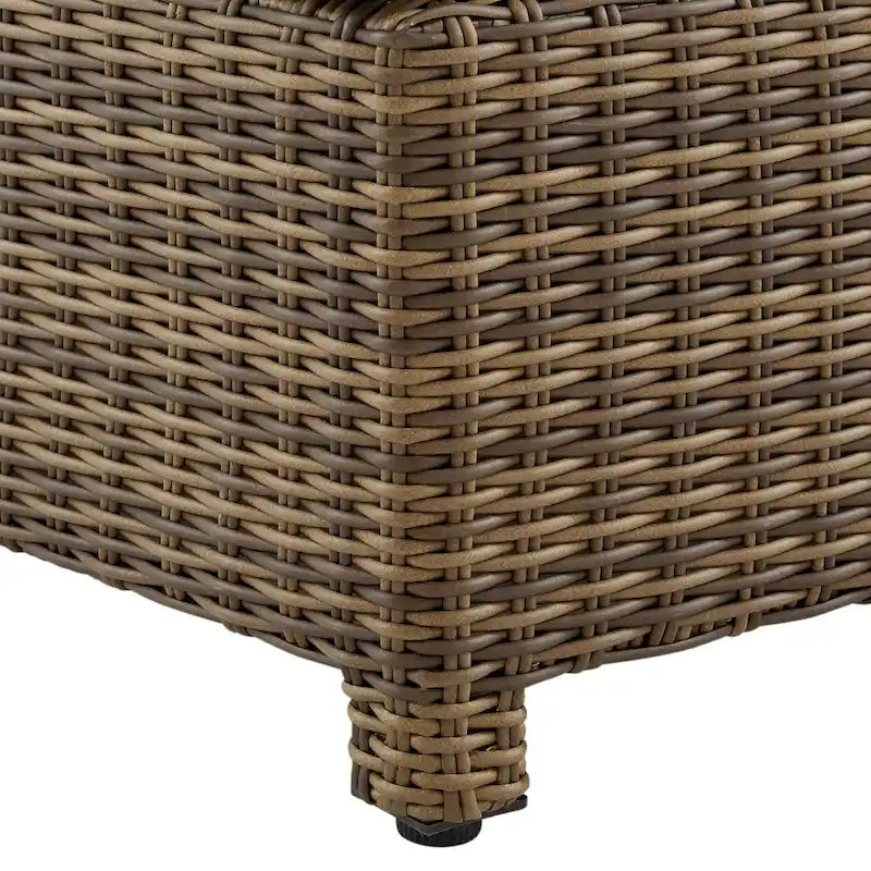 Set di sedie da esterno in vimini Crosley Bradenton 2 pezzi - Marrone invecchiato