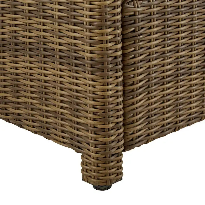 Crosley Bradenton Divanetto da esterno in vimini - 55 L x 31,75 P x 32,5 A