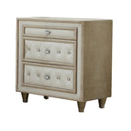 Set camera da letto Justine Ivory e Camel Tufted, 4 pezzi