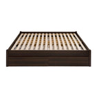Letto con piattaforma a 4 colonne Prepac Queen Select con cassetti opzionali