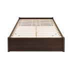 Letto con piattaforma a 4 colonne Prepac Queen Select con cassetti opzionali