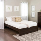 Letto con piattaforma a 4 colonne Prepac Queen Select con cassetti opzionali