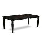 Set di mobili da sala da pranzo East West Furniture - Tavolo da cucina rettangolare e sedie da pranzo, nero (Opzioni pezzi)