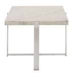 Tavolino da Caffè con Struttura Cromata e Top in Marmo Azel o Set di Tavoli di iNSPIRE Q Modern