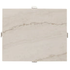 Tavolino da Caffè con Struttura Cromata e Top in Marmo Azel o Set di Tavoli di iNSPIRE Q Modern