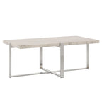 Tavolino da Caffè con Struttura Cromata e Top in Marmo Azel o Set di Tavoli di iNSPIRE Q Modern