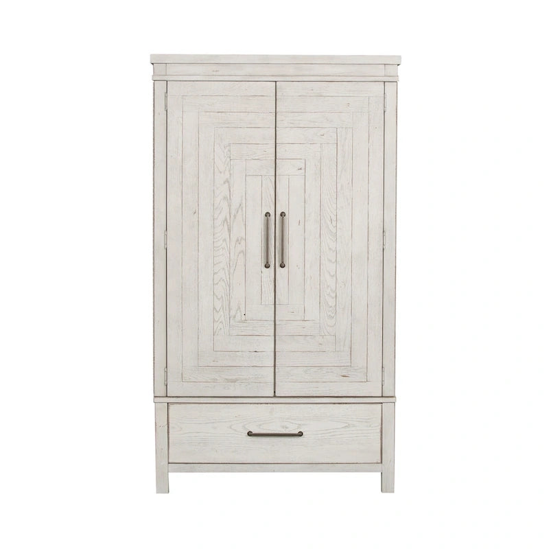 Armadio Shabby Chic Bianco da Mercatino delle Pulci in Stile Rustico Moderno