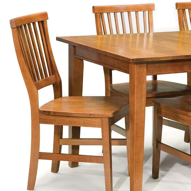 Set da pranzo rettangolare da 7 pezzi Arts & Crafts con prolunga di Homestyles