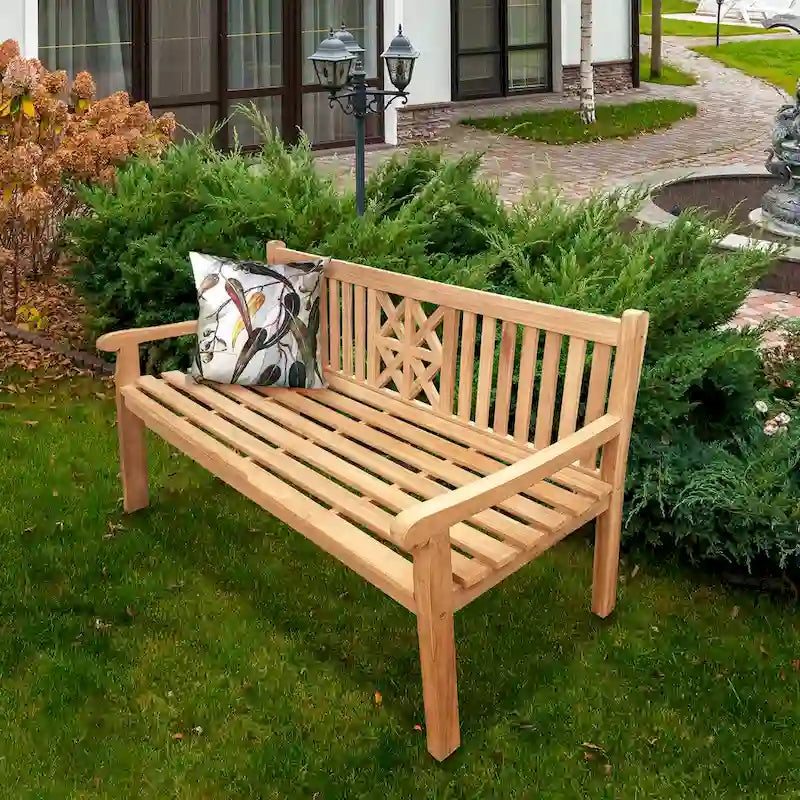 Seven Seas Teak Arizona Panca da Esterno in Legno Teak, 6 Piedi