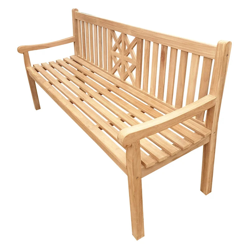 Seven Seas Teak Arizona Panca da Esterno in Legno Teak, 6 Piedi