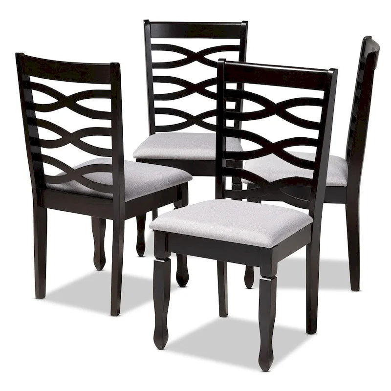 Set di 4 sedie da pranzo moderne e contemporanee