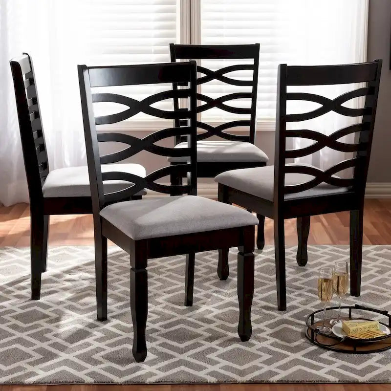 Set di 4 sedie da pranzo moderne e contemporanee