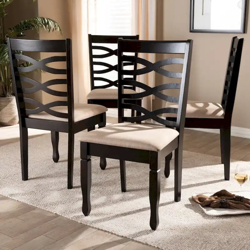 Set di 4 sedie da pranzo moderne e contemporanee