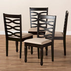 Set di 4 sedie da pranzo moderne e contemporanee