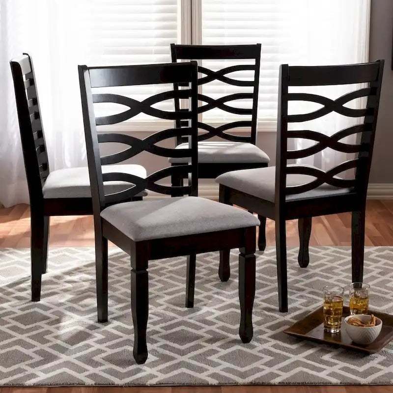 Set di 4 sedie da pranzo moderne e contemporanee