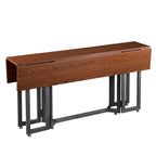 Tavolo da pranzo console a ribalta SEI Furniture Driness - Nero