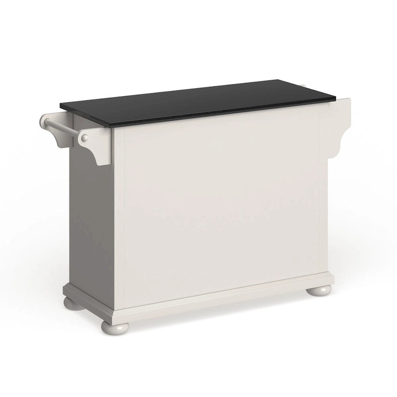 Crosley Alexandria, isola/carrello da cucina con top in granito, dimensioni totali - 18p x 51,5l x 34a