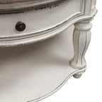 Tavolino rotondo Magnolia Manor Antico Bianco