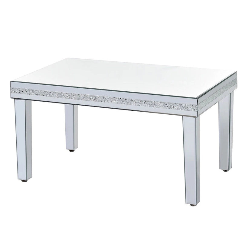 Set di tavolini da caffè in vetro a specchio Merax Modern (Set di 3)