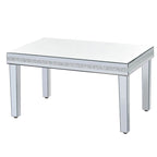 Set di tavolini da caffè in vetro a specchio Merax Modern (Set di 3)