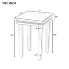 Set di tavolini da caffè in vetro a specchio Merax Modern (Set di 3)