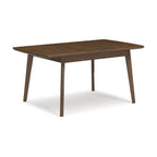 Signature Design by Ashley Lyncott Brown Tavolo da pranzo rettangolare con allunga a farfalla - 36W x 48/64D x 30H