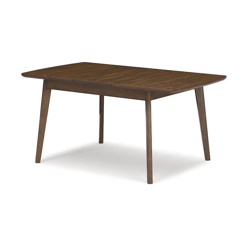 Signature Design by Ashley Lyncott Brown Tavolo da pranzo rettangolare con allunga a farfalla - 36W x 48/64D x 30H