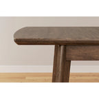Signature Design by Ashley Lyncott Brown Tavolo da pranzo rettangolare con allunga a farfalla - 36W x 48/64D x 30H