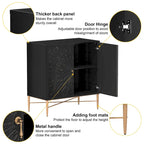 Mobile credenza accentato Clihome a 2 ante in legno vintage