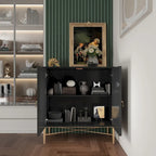 Mobile credenza accentato Clihome a 2 ante in legno vintage