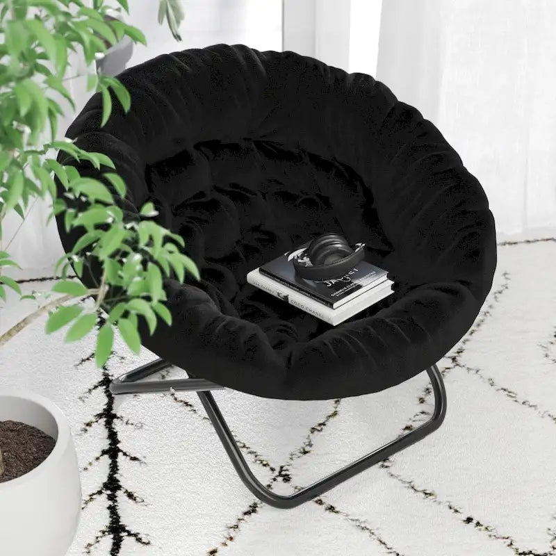 Sedia Pieghevole a Secchio XL per Dormitorio o Camera da Letto