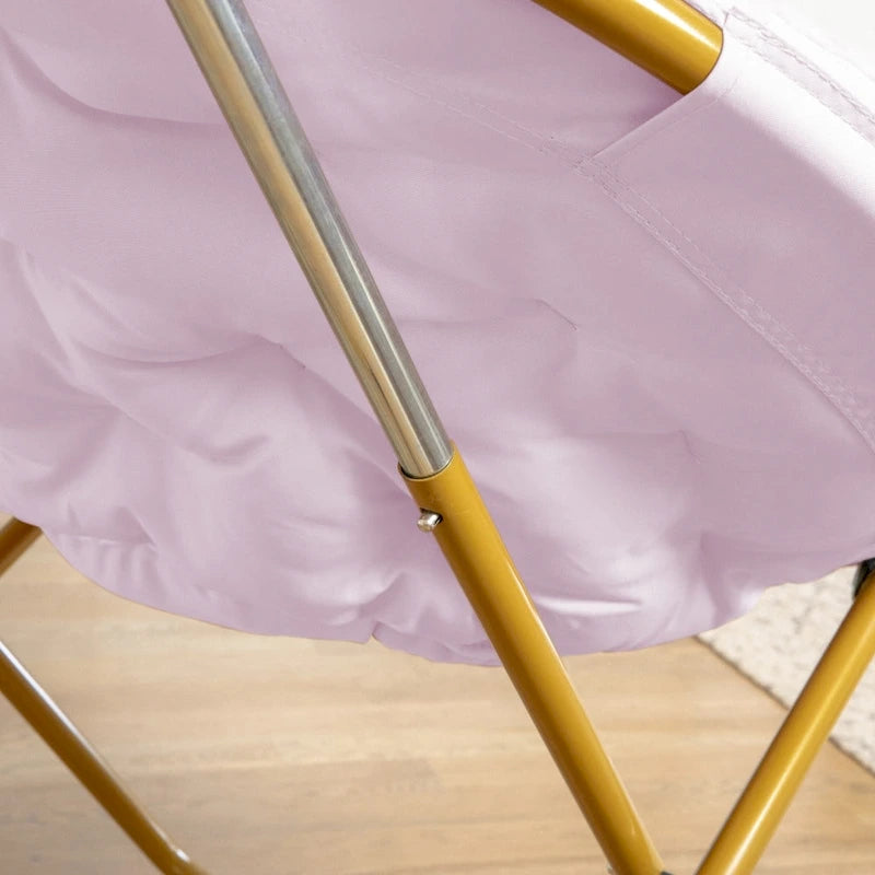 Sedia Pieghevole a Secchio XL per Dormitorio o Camera da Letto