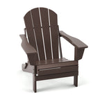 Sedia Adirondack Pieghevole, Sedie da Esterno per Patio in Resina HDPE Resistente a Tutte le Condizioni Atmosferiche per Barbecue e Spiaggia