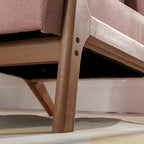 Poltrona moderna in legno massello Ebello