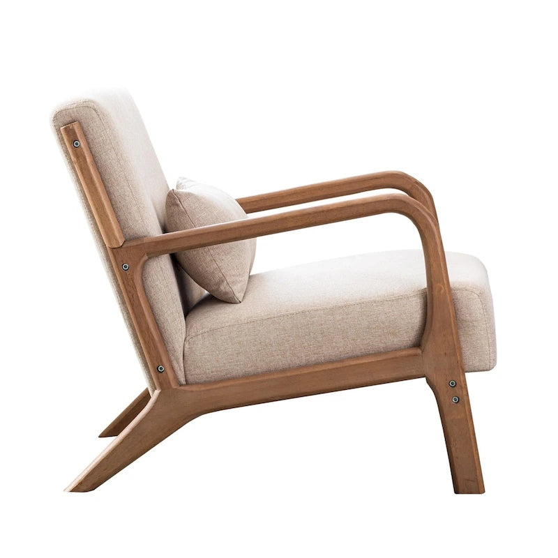 Poltrona moderna in legno massello Ebello