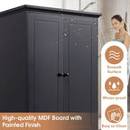 Mobile contenitore moderno con 2 ante e 4 cassetti per bagno, ufficio