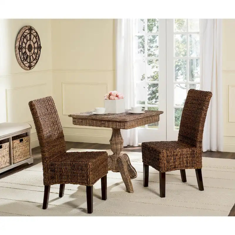 SAFAVIEH Meline Sedia da Pranzo Naturale (Set di 2) - 17,3 x 24 x 38,5 - 17Lx24Px39A
