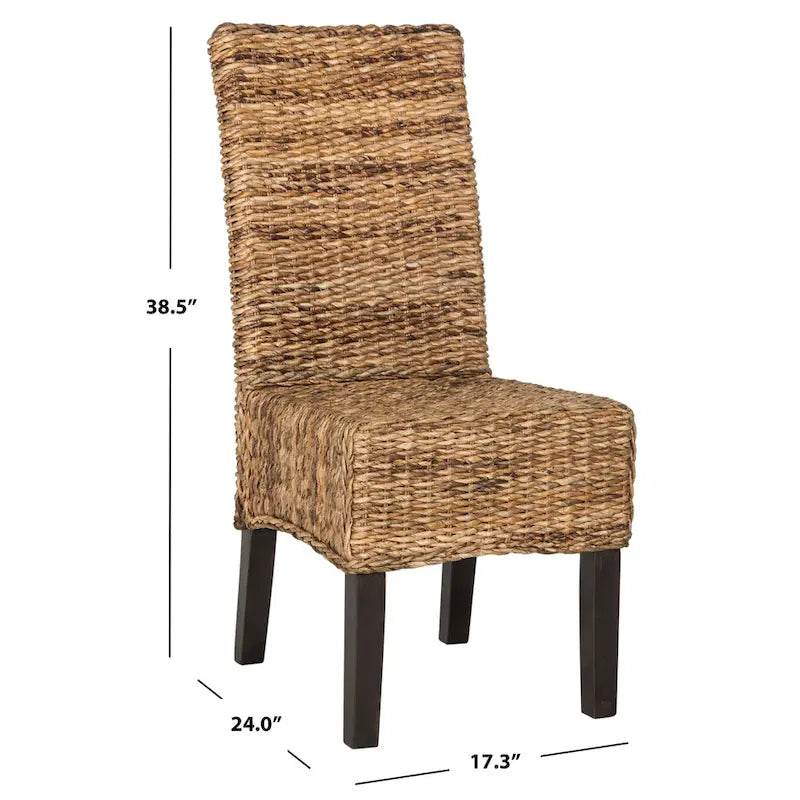 SAFAVIEH Meline Sedia da Pranzo Naturale (Set di 2) - 17,3 x 24 x 38,5 - 17Lx24Px39A