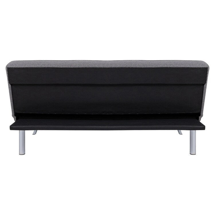 Divano Letto Futon Madison Modern Comfort, Capitonnè, Convertibile, Tessuto Lino, Capacità di Carico 340 kg