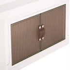 Contenitori pieghevoli 38/50/62 Armadietti portagiochi in plastica/Organizzatore impilabile per vestiti con ruote bloccabili, Bianco