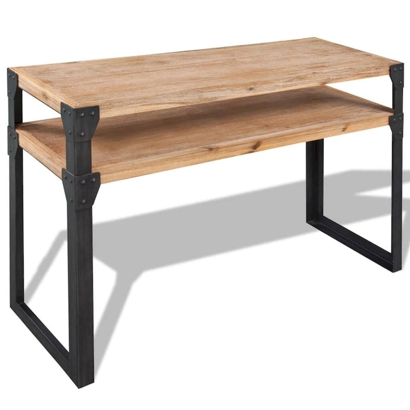 vidaXL Console Table Solid Acacia Wood 47.2x15.7x33.5